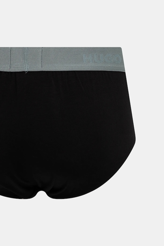 Slipy HUGO 3-pak HIPBRIEF TRIPLETPACK 50532570 čierna