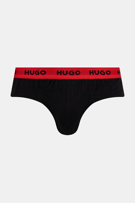 Oblečenie Slipy HUGO 3-pak HIPBRIEF TRIPLETPACK 50532570 čierna