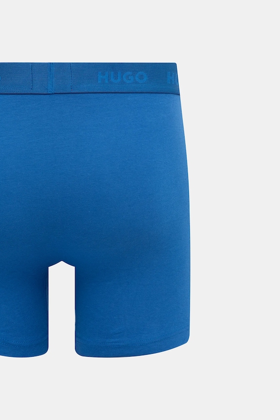 HUGO boxerky pánske bavlnené s elastanom BOXERBR TRIPLET PACK 3-pak 50532613