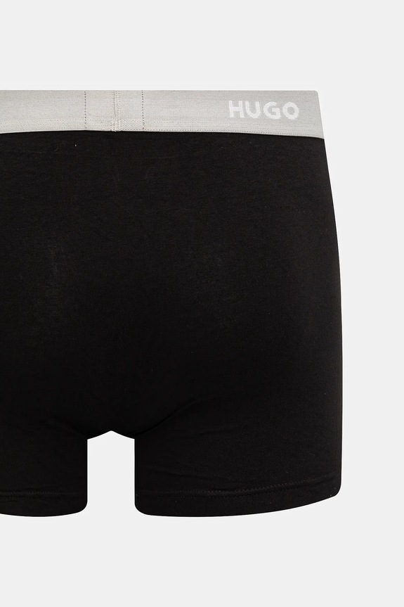 HUGO bokserki męskie bawełniane z elastanem BOXERBR TRIPLET PACK 3-pack 50532613