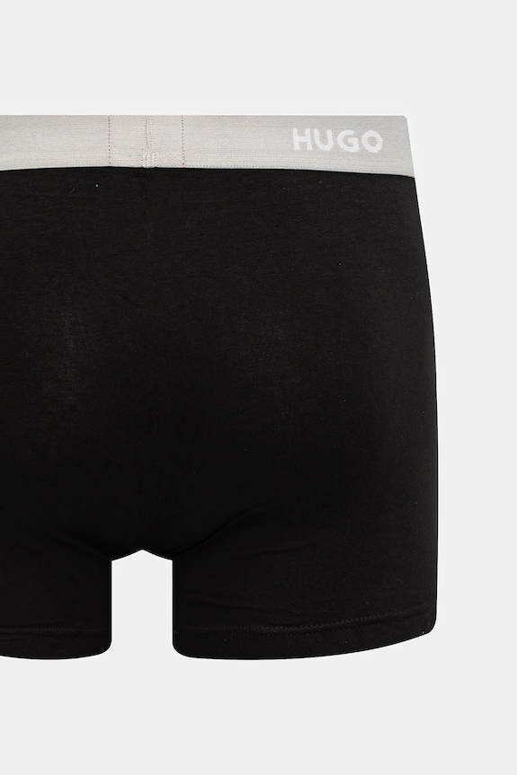 HUGO bokserki męskie bawełniane z elastanem BOXERBR TRIPLET PACK 3-pack 50532613