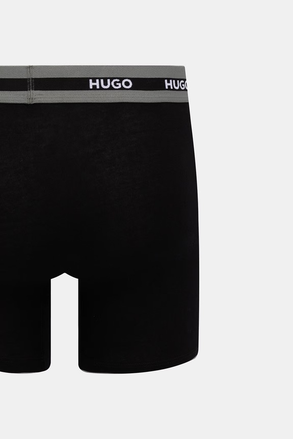 HUGO bokserki męskie bawełniane z elastanem BOXERBR TRIPL PLANET 50534694