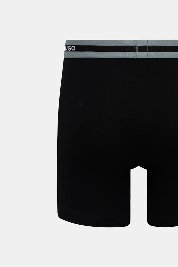 HUGO boxerky pánske bavlnené s elastanom BOXERBR TRIPL PLANET 50534694