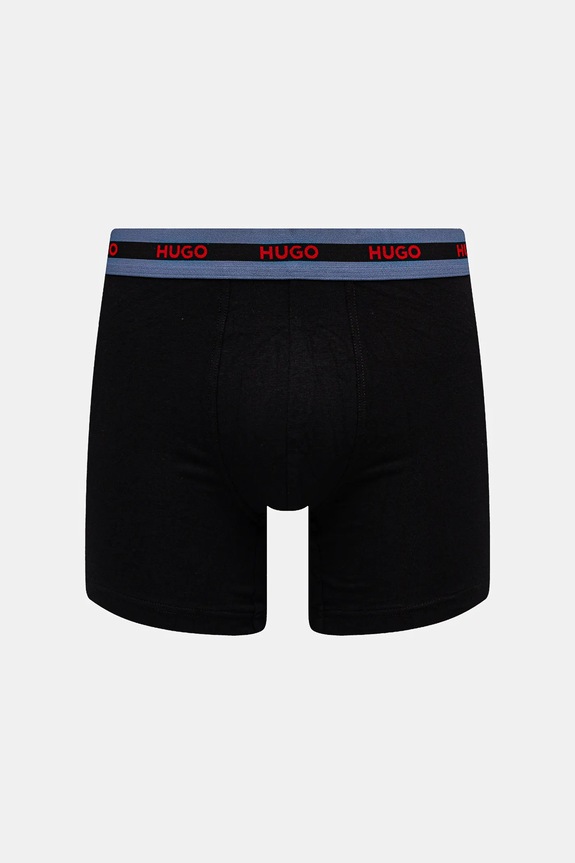 HUGO boxerky pánske bavlnené s elastanom BOXERBR TRIPL PLANET 50534694 viacfarebná SS26