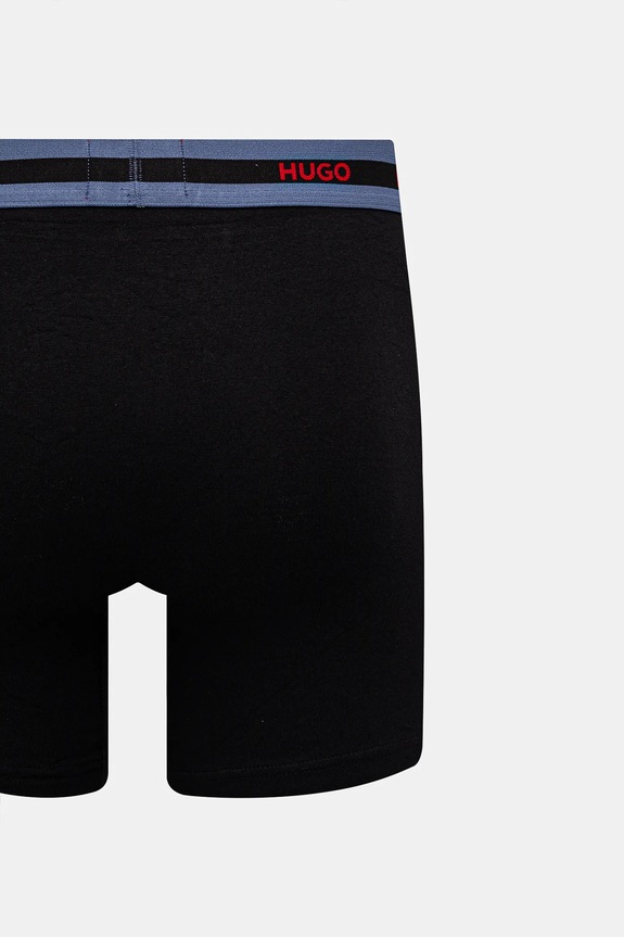 HUGO boxerky pánske bavlnené s elastanom BOXERBR TRIPL PLANET 50534694 viacfarebná