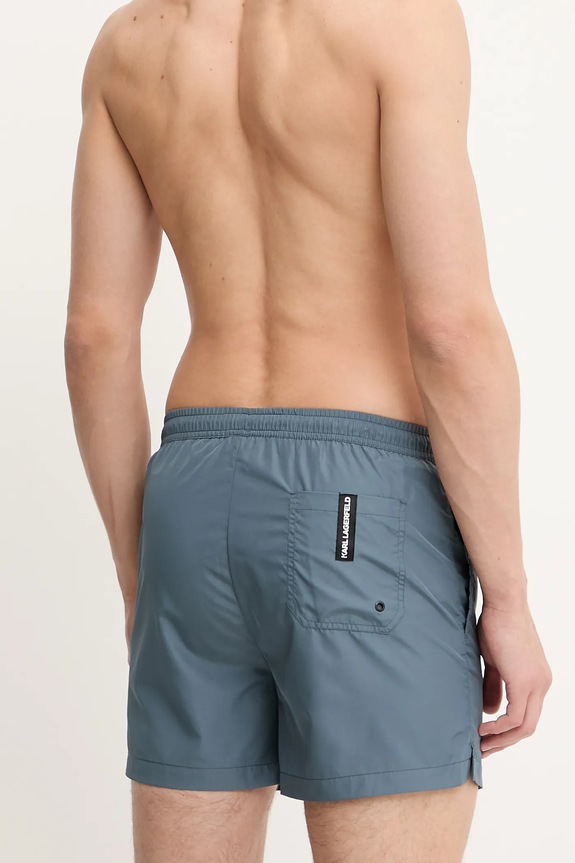 Ρούχα Karl Lagerfeld σορτς μαγιό ανδρικά A1M46013 πράσινο