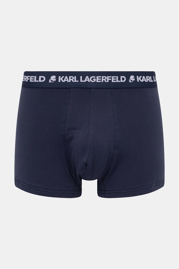 Karl Lagerfeld Boxeri bărbătești de bumbac cu elastan pachet de 3 A1M47017 albastru SS26