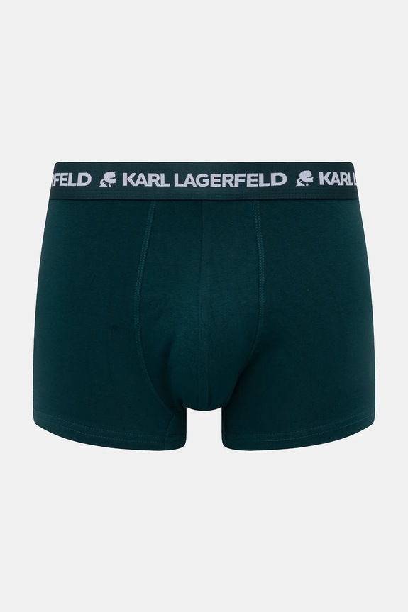 Karl Lagerfeld Boxeri bărbătești de bumbac cu elastan pachet de 3 albastru A1M47017