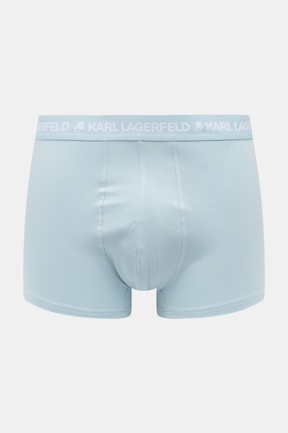 Karl Lagerfeld boxeri pentru bărbați, din bumbac cu elastan pachet de 3 A1M47017 albastru SS26