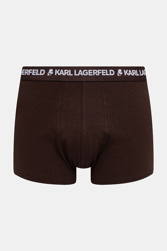 Karl Lagerfeld boxeri bărbați din bumbac cu elastan pachet de 3 A1M47017 maro SS26