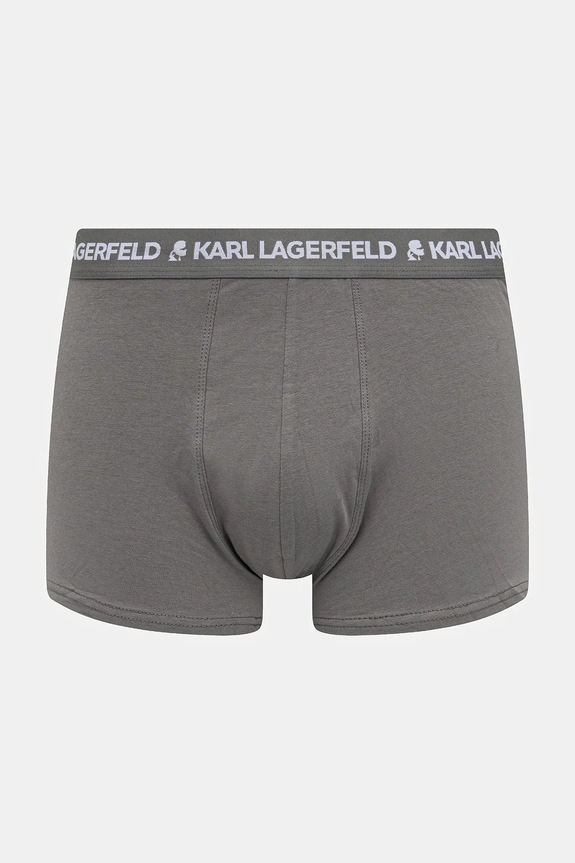 Îmbrăcăminte Karl Lagerfeld boxeri bărbați din bumbac cu elastan pachet de 3 A1M47017 maro