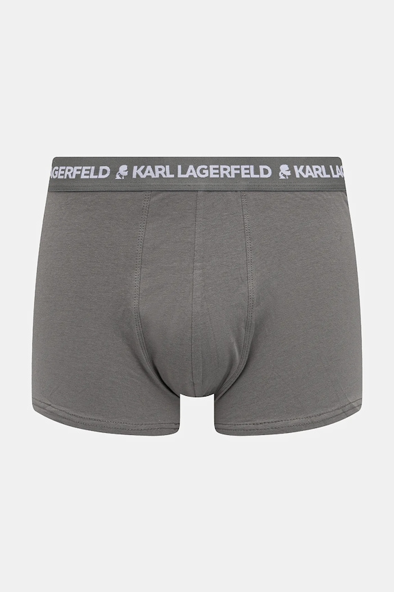 Îmbrăcăminte Karl Lagerfeld boxeri bărbați din bumbac cu elastan pachet de 3 A1M47017 maro