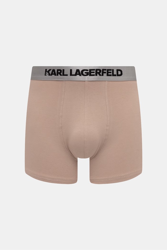 Karl Lagerfeld uske bokserice za muškarce od pamuka s elastanom 3-pack A1M47020 bež AW25