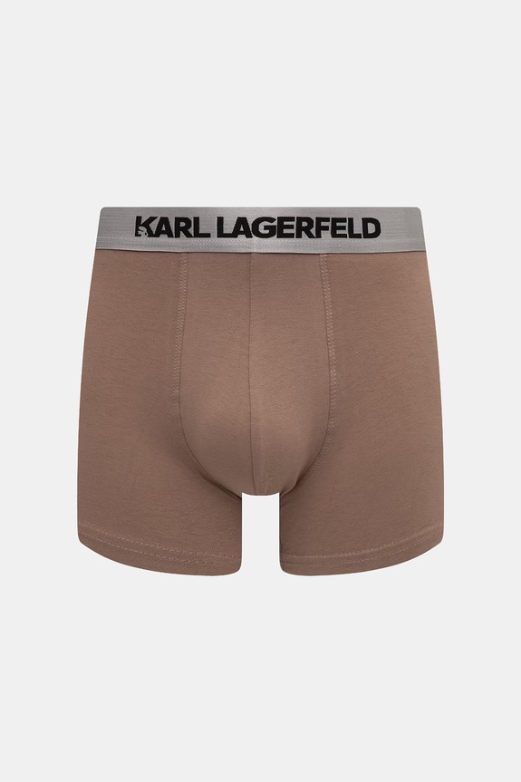 Karl Lagerfeld uske bokserice za muškarce od pamuka s elastanom 3-pack bež A1M47020