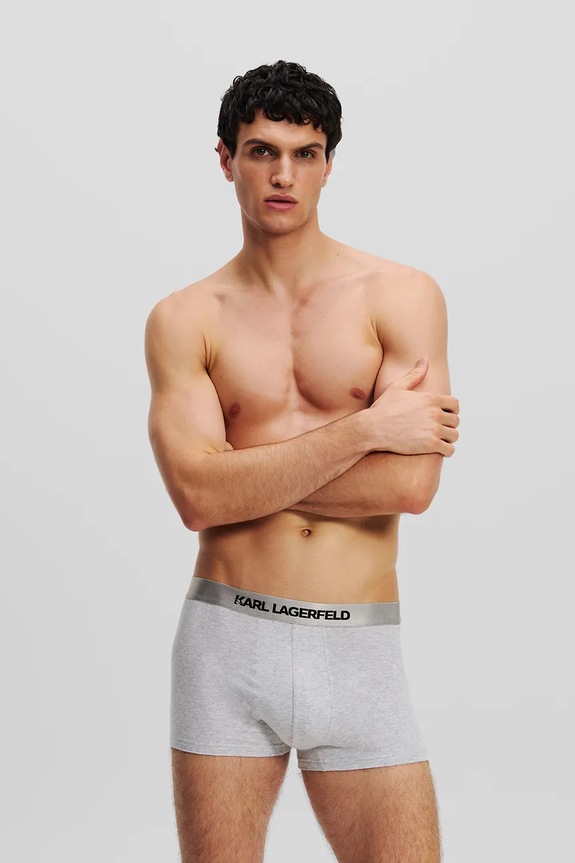 Boxerky Karl Lagerfeld 3-pak A1M47020 sivá AW25