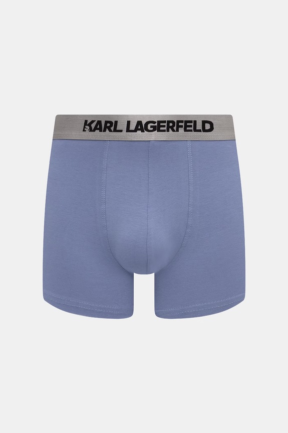 Karl Lagerfeld uske bokserice za muškarce od pamuka s elastanom 3-pack A1M47020 plava AW25
