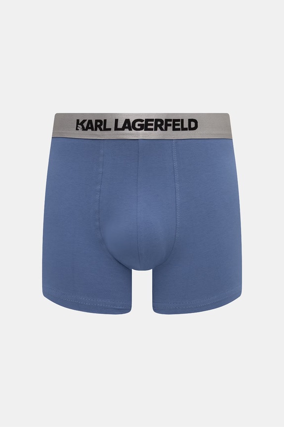 Karl Lagerfeld uske bokserice za muškarce od pamuka s elastanom 3-pack plava A1M47020