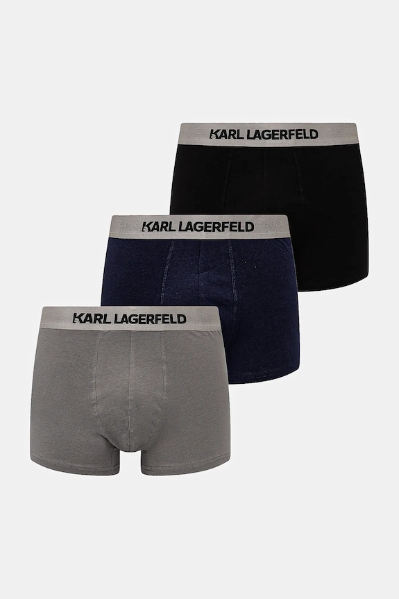 Karl Lagerfeld bokserki 3-pack wzorzyste granatowy A1M47020