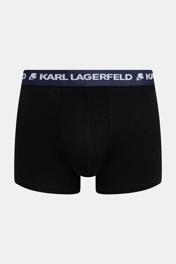 Îmbrăcăminte Karl Lagerfeld boxeri bărbați din bumbac cu elastan pachet de 3 A1M47021 albastru