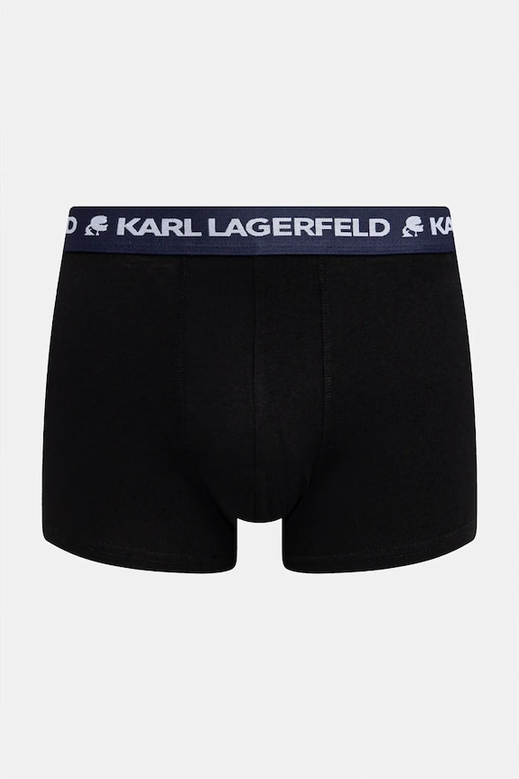 Îmbrăcăminte Karl Lagerfeld boxeri bărbați din bumbac cu elastan pachet de 3 A1M47021 albastru