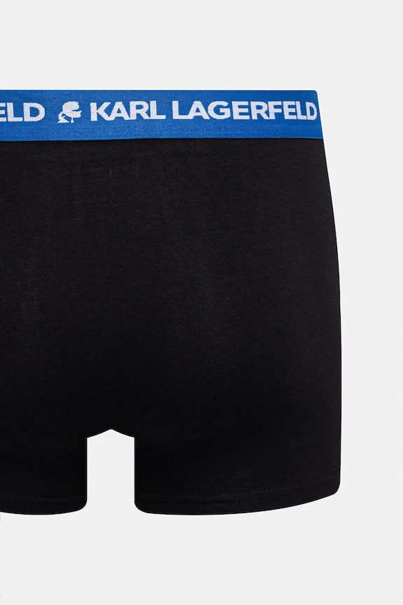 Karl Lagerfeld boxeri bărbați din bumbac cu elastan pachet de 3 A1M47021 albastru