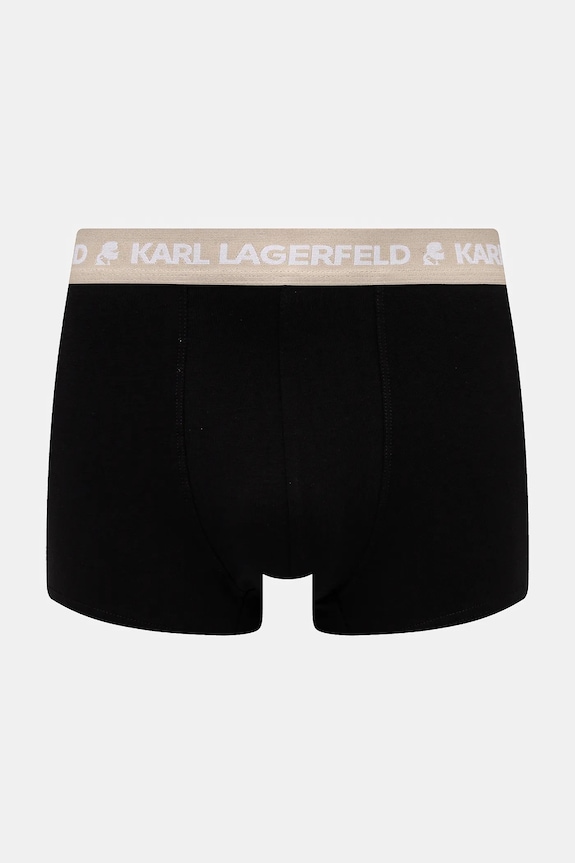 Karl Lagerfeld bokserki męskie bawełniane z elastanem 3-pack A1M47021 czarny SS26
