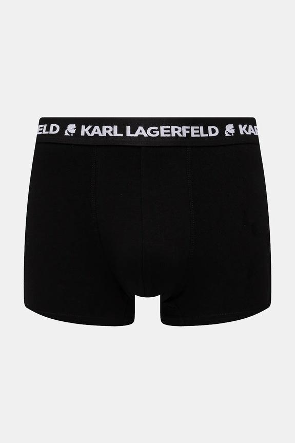 Odzież Karl Lagerfeld bokserki męskie bawełniane z elastanem 3-pack A1M47021 czarny