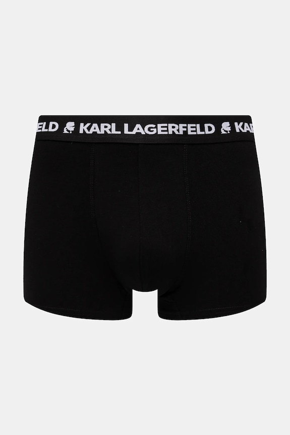 Odzież Karl Lagerfeld bokserki męskie bawełniane z elastanem 3-pack A1M47021 czarny