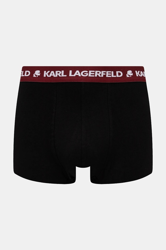 Karl Lagerfeld bokserki męskie bawełniane z elastanem 3-pack czarny A1M47021