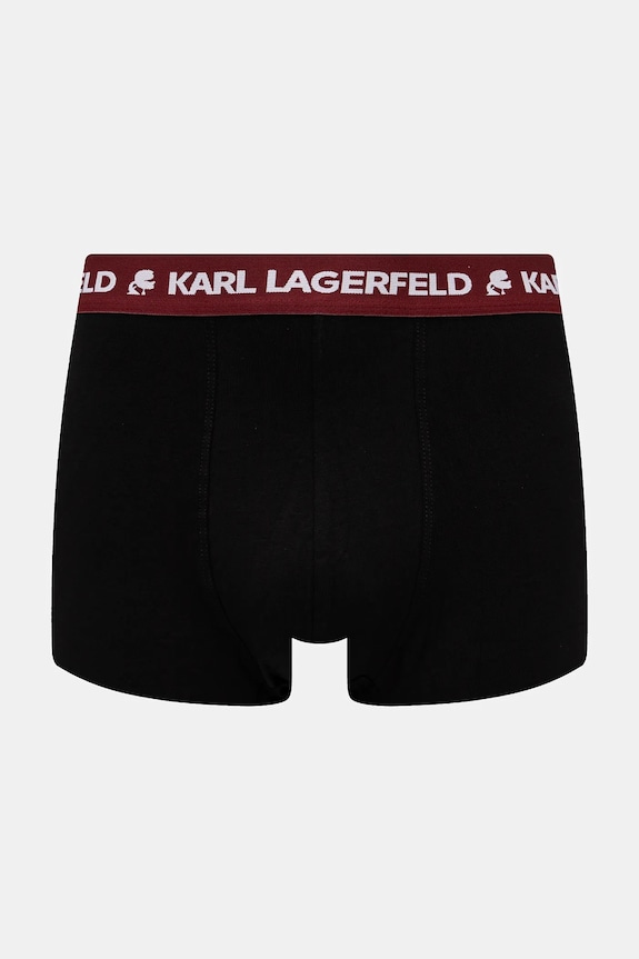 Karl Lagerfeld bokserki męskie bawełniane z elastanem 3-pack czarny A1M47021