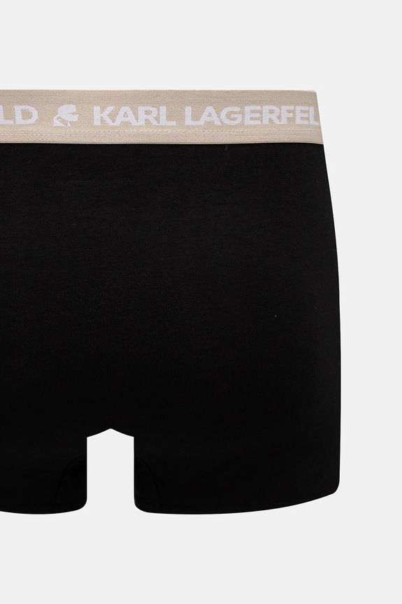 Karl Lagerfeld bokserki męskie bawełniane z elastanem 3-pack A1M47021 czarny