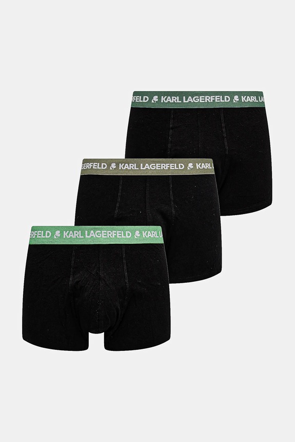 Karl Lagerfeld boxeri bărbați din bumbac cu elastan pachet de 3 negru A1M47021