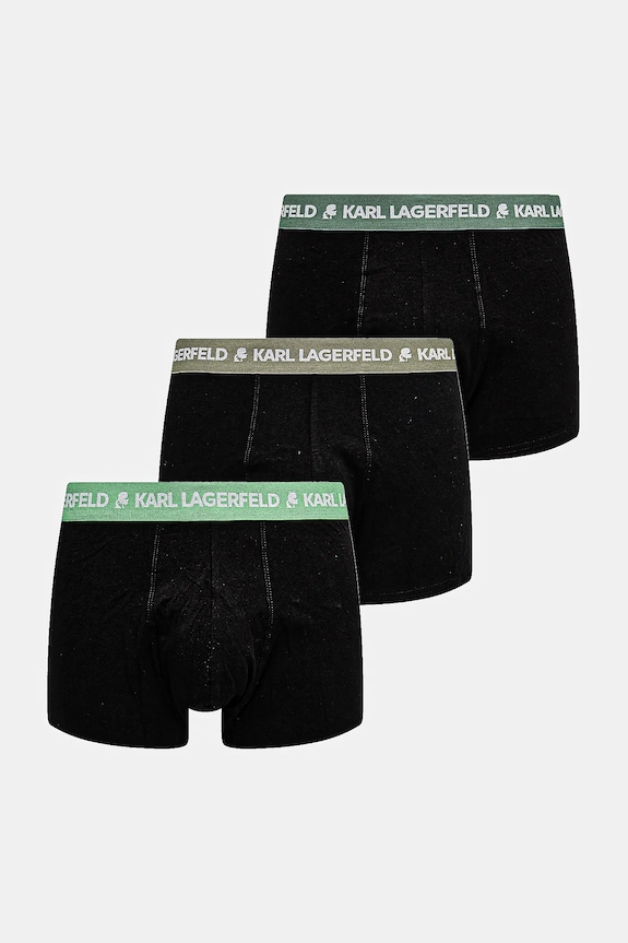 Karl Lagerfeld boxeri bărbați din bumbac cu elastan pachet de 3 negru A1M47021