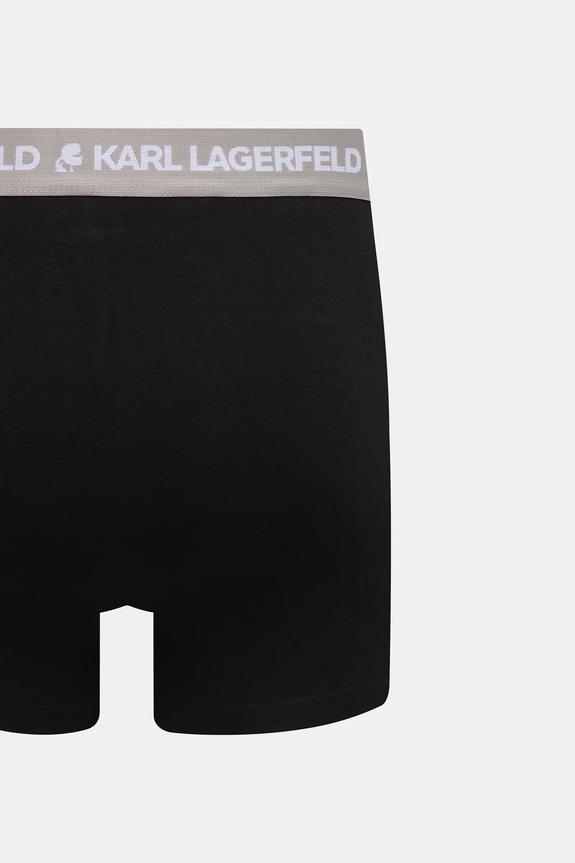 Karl Lagerfeld bokserki męskie bawełniane z elastanem 3-pack A1M47021 czarny
