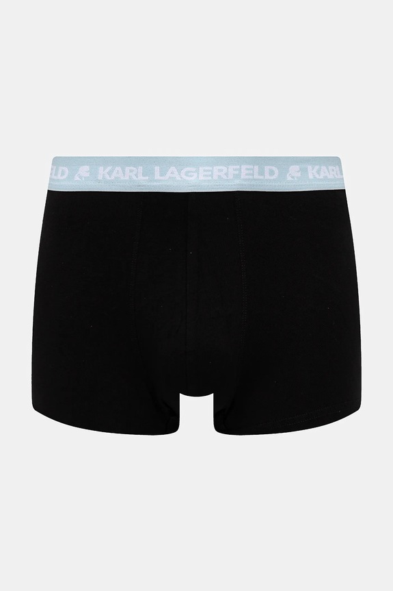 Karl Lagerfeld boxerky pánske bavlnené s elastanom 3-pak A1M47021 čierna SS26