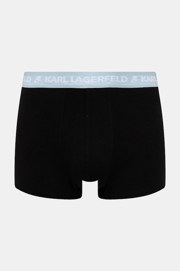 Karl Lagerfeld boxerky pánske bavlnené s elastanom 3-pak A1M47021 čierna SS26
