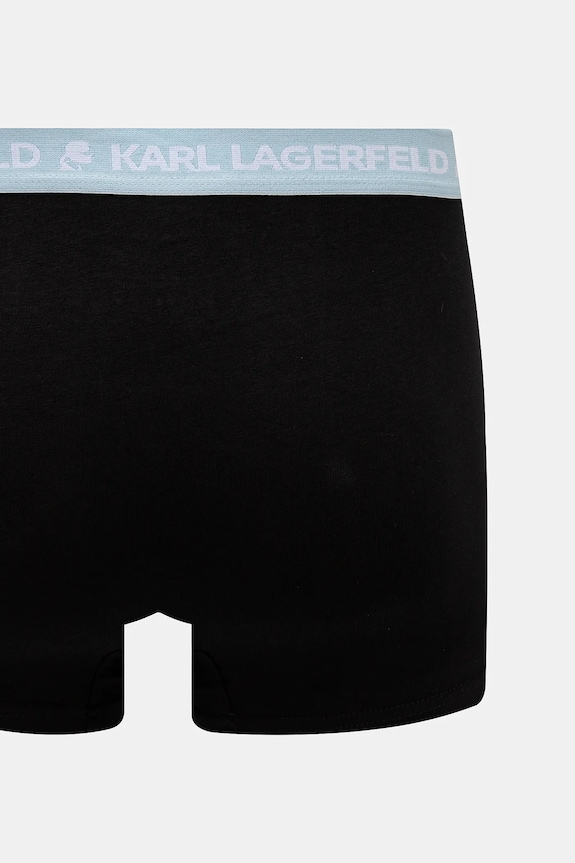 Karl Lagerfeld boxerky pánske bavlnené s elastanom 3-pak A1M47021 čierna