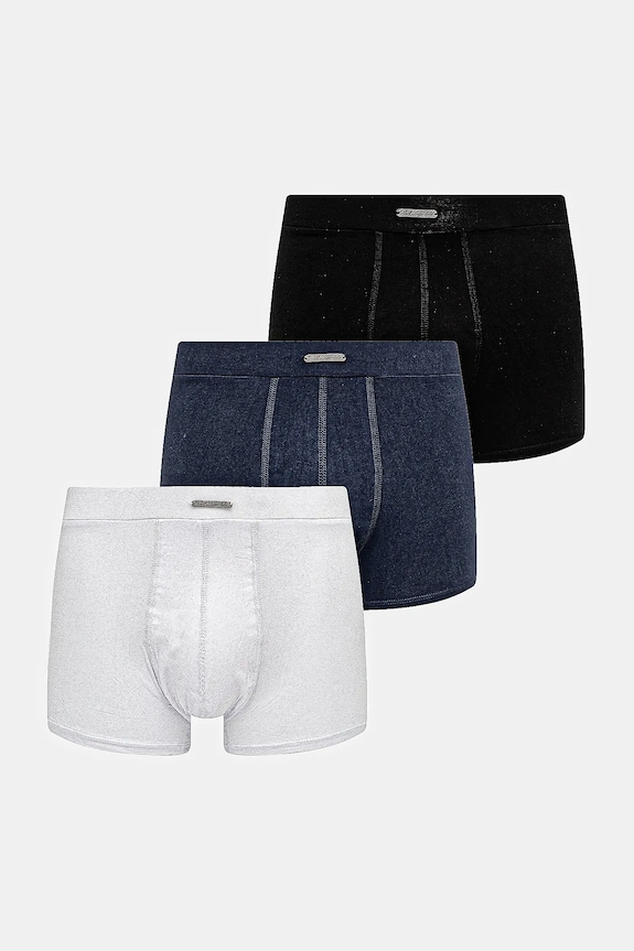 Karl Lagerfeld boxeri 3-pack tricotaj bleumarin A1M47073