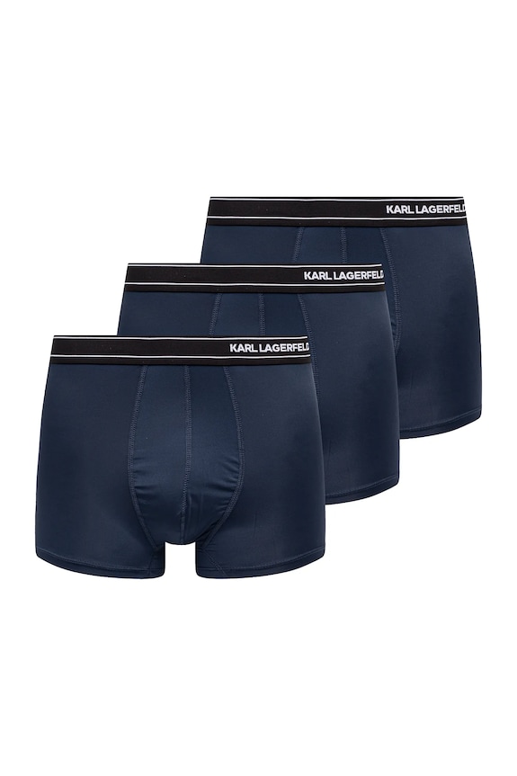 Karl Lagerfeld boxeri 3-pack boxeri bleumarin A1M47084