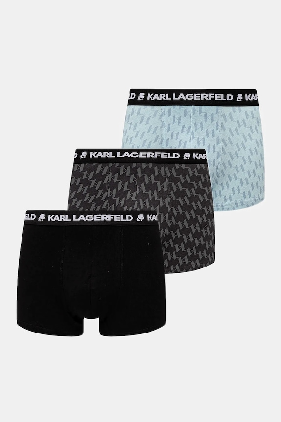 Karl Lagerfeld boxeralsó 3 db mintás fekete A1M47086