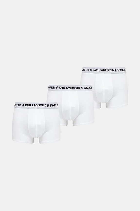 Karl Lagerfeld boxer pacco da 3 boxer aderenti bianco A1M47151