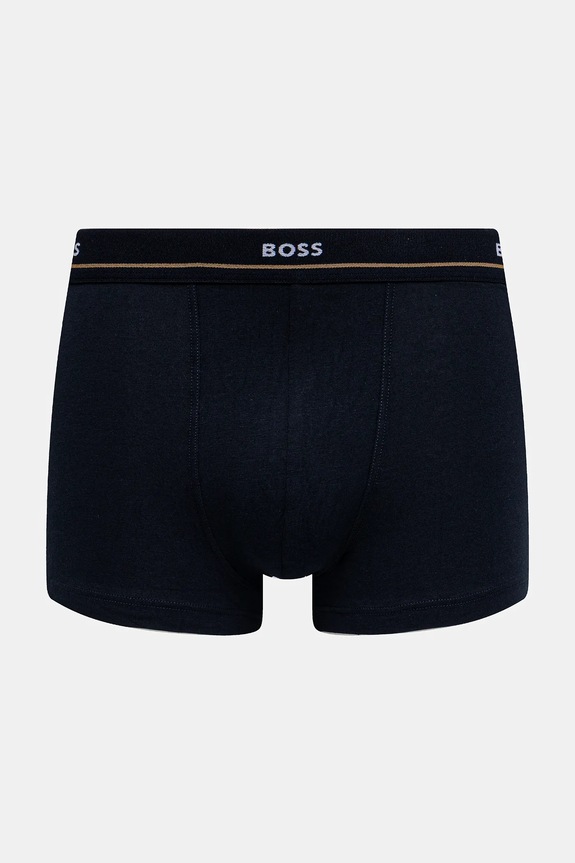 BOSS boxeri bărbați din bumbac cu elastan Trunk 5P Essential pachet de 5 50531660 bleumarin