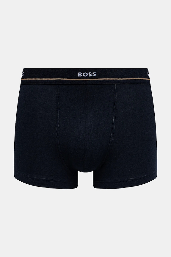 BOSS boxeri bărbați din bumbac cu elastan Trunk 5P Essential pachet de 5 50531660 bleumarin