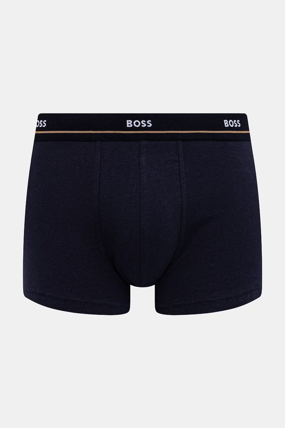 BOSS boxer da uomo in cotone con elastan Trunk 5P Essential pacco da 5 verde 50531660