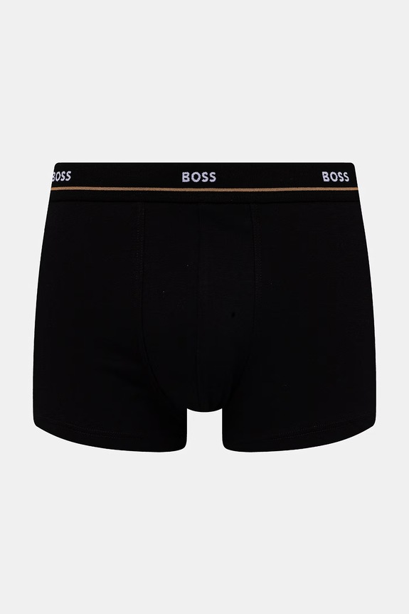 BOSS boxer da uomo in cotone con elastan Trunk 5P Essential pacco da 5 50531660 verde