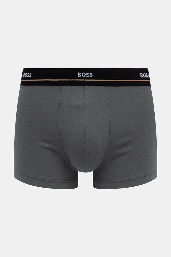 BOSS boxeri bărbătești din bumbac cu elastan Trunk 5P Essential pachet de 5 50531660 negru SS26