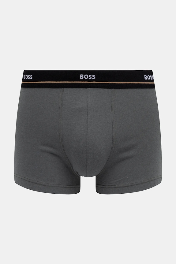 BOSS boxeri bărbătești din bumbac cu elastan Trunk 5P Essential pachet de 5 50531660 negru SS26