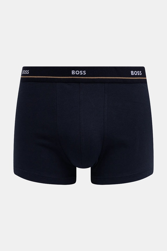 BOSS boxeri bărbătești din bumbac cu elastan Trunk 5P Essential pachet de 5 50531660 negru
