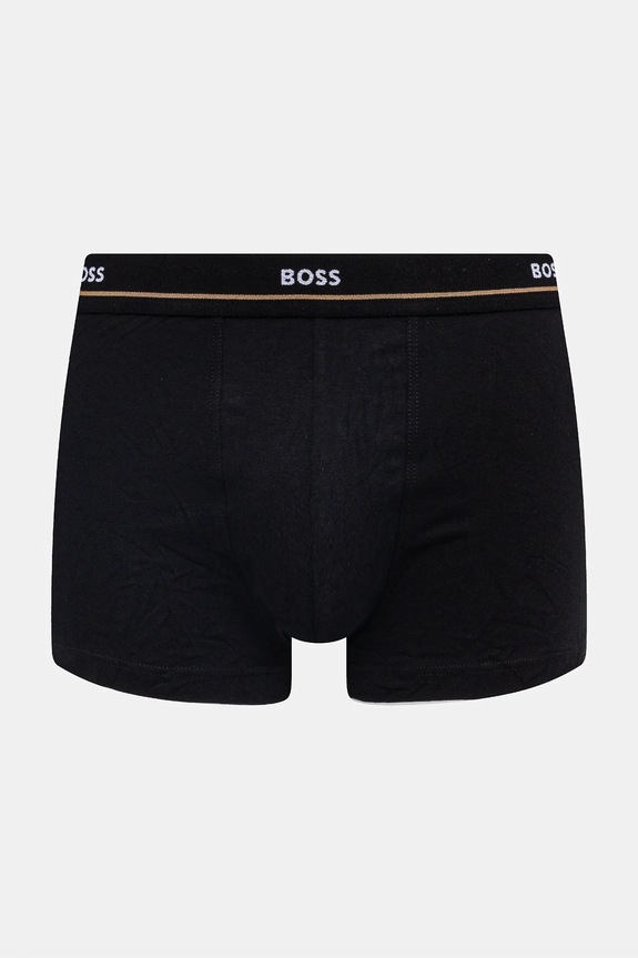 BOSS Ανδρικό μποξεράκι βαμβακερό με ελαστάν Trunk 5P Essential 5-pack 50531660 μαύρο SS26