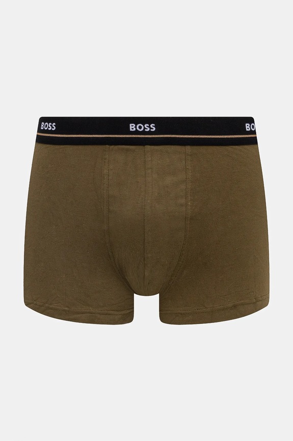 Ρούχα BOSS Ανδρικό μποξεράκι βαμβακερό με ελαστάν Trunk 5P Essential 5-pack 50531660 μαύρο